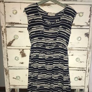 Gameday by Chloe Navy and White Print Dress - L